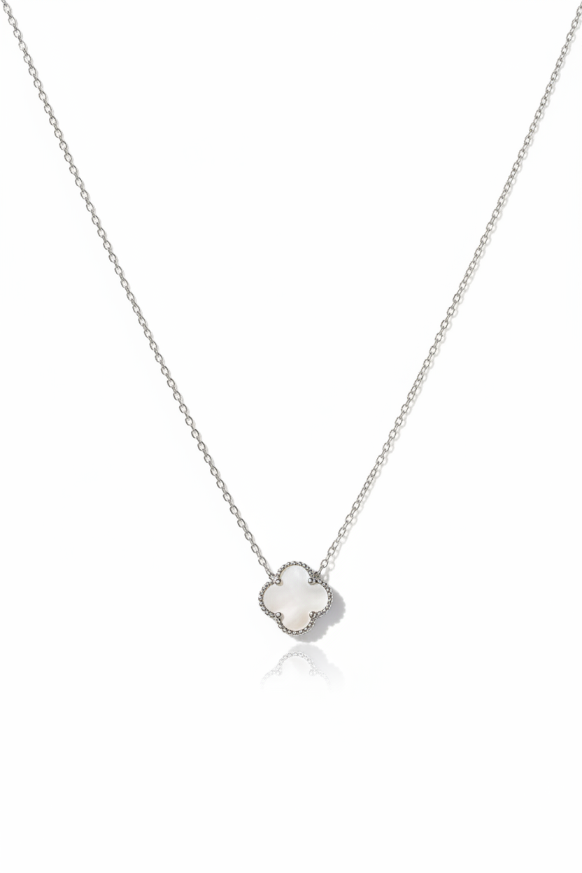 White Clover Flower Necklace